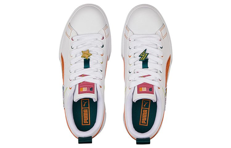 (WMNS) PUMA Mayze Pierced 'White Orange Brick' 386582-02 - Image 4