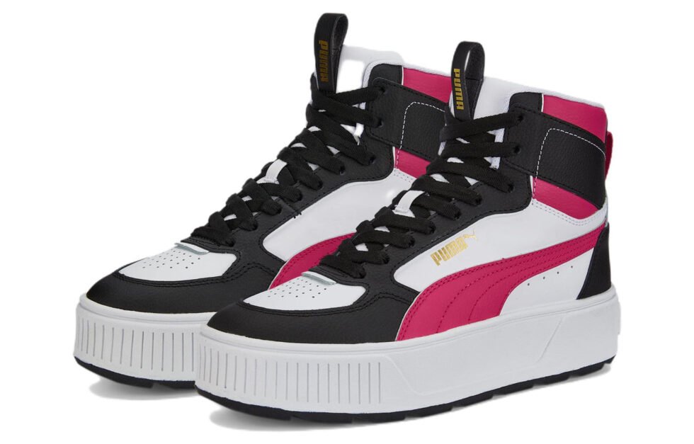 (WMNS) PUMA Karmen Rebelle 'Black White Pink' 387213-03 - Image 3