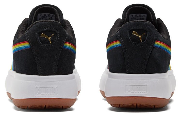 (WMNS) PUMA Suede Mayu 'Rainbow - Black' 387239-01 - Image 5