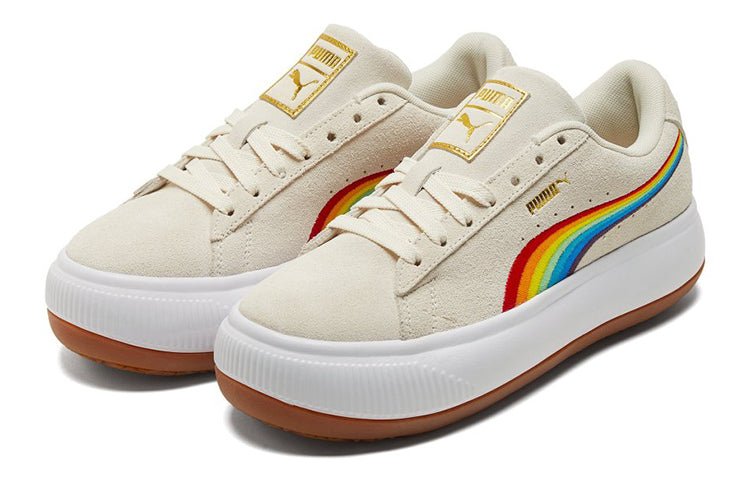 (WMNS) PUMA Suede Mayu 'Rainbow - Whisper White' 387239-03 - Image 3