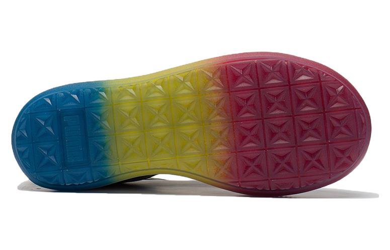 (WMNS) PUMA Suede Mayu Prism Low Tops Thick Sole Skateboarding Shoes Black 387240-01 - Image 5
