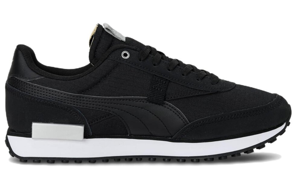 PUMA Future Rider Tech 'Black White Silver' 387274-02 - Image 2