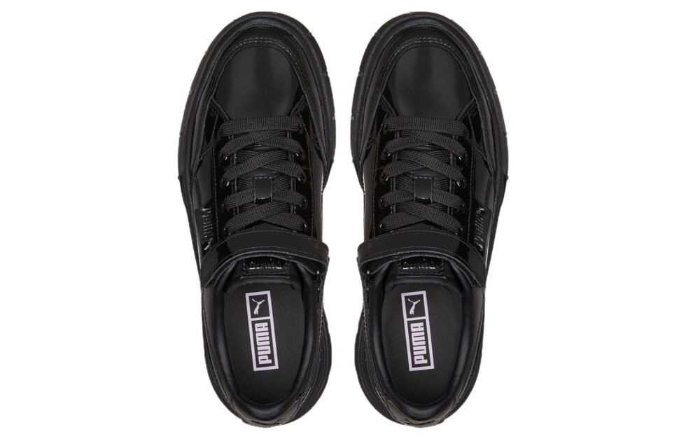 (WMNS) PUMA Mayze Stack 'Black Patent Iridescent' 387583-01 - Image 4