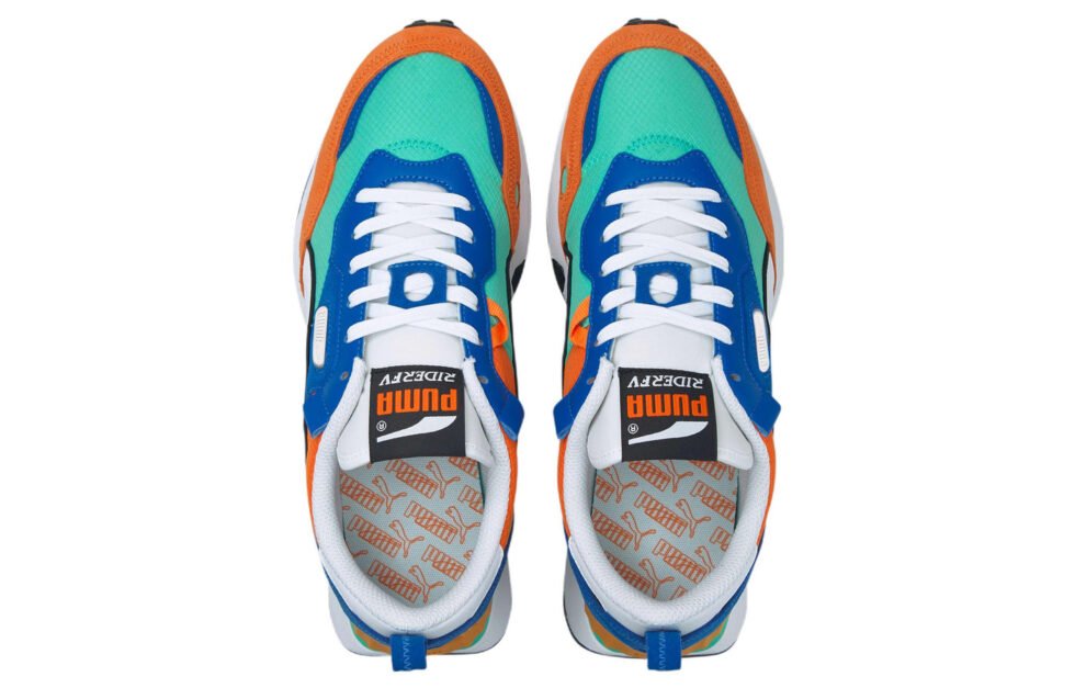 PUMA Future Rider 'Future Vintage - Biscay Green Orange' 387672-01 - Image 3