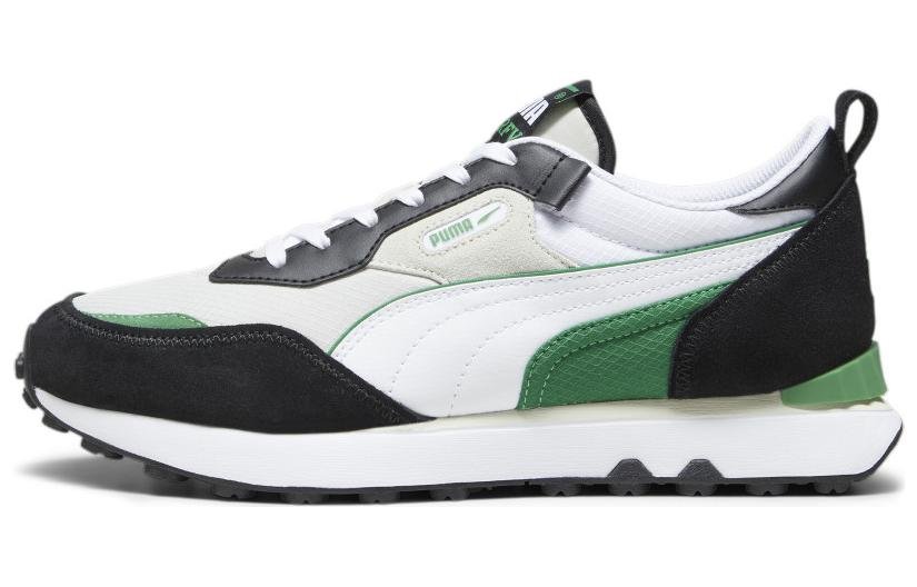PUMA Future Rider FV Vintage Track Shoes 'White Black Green' 387672-34 - Image 2