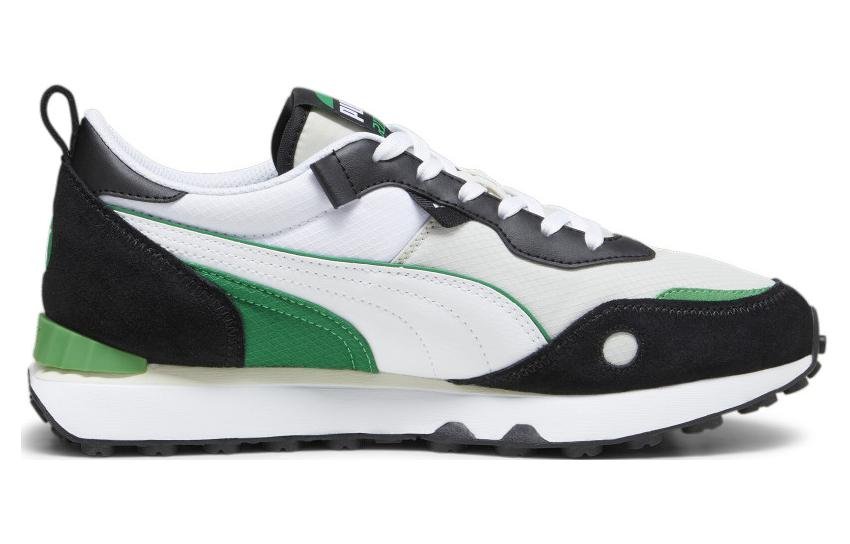 PUMA Future Rider FV Vintage Track Shoes 'White Black Green' 387672-34 - Image 3