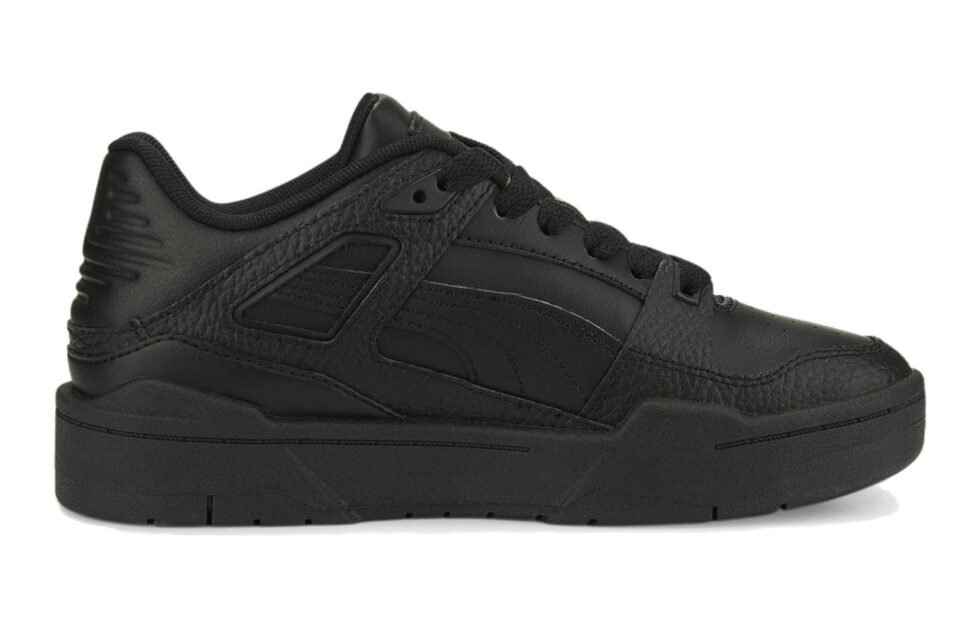 (GS) PUMA Slipstream Leather 'Triple Black' 387826-01 - Image 2