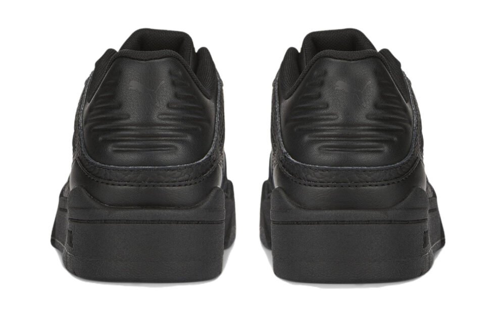 (GS) PUMA Slipstream Leather 'Triple Black' 387826-01 - Image 5