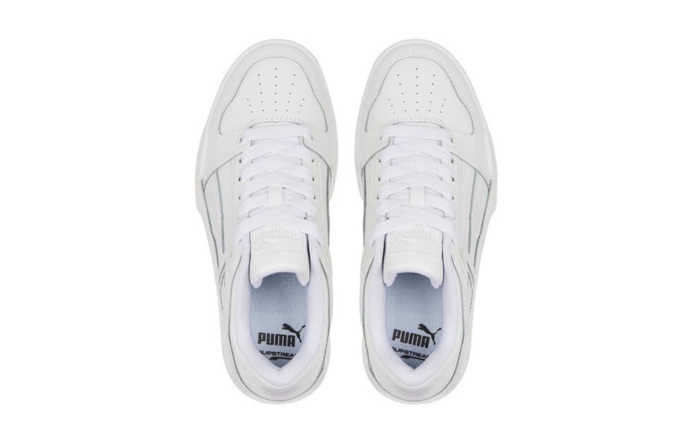 (GS) PUMA Slipstream Leather 'Triple White' 387826-02 - Image 4