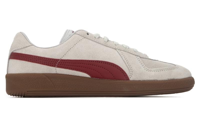 PUMA Army Trainer Suede 'White Gray Red' 388156-02 - Image 2