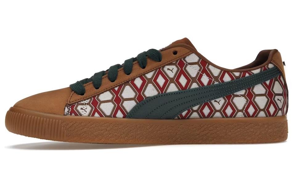 PUMA x Dapper Dan Clyde Vintage 'Pre-Game Runway - Brown' 388170-01 - Image 2