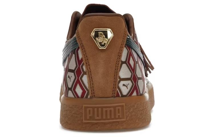 PUMA x Dapper Dan Clyde Vintage 'Pre-Game Runway - Brown' 388170-01 - Image 4
