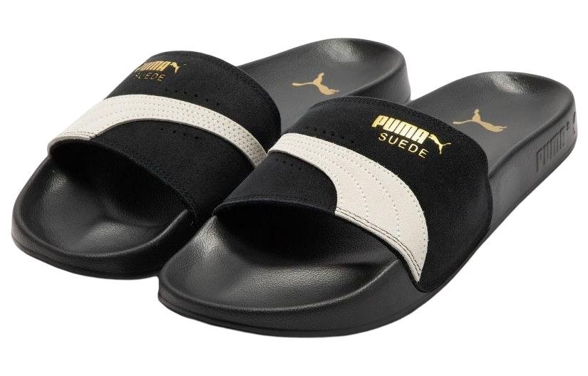 PUMA Lead Cat 2.0 Suede OG Slide 'Black White' 389117-01 - Image 4