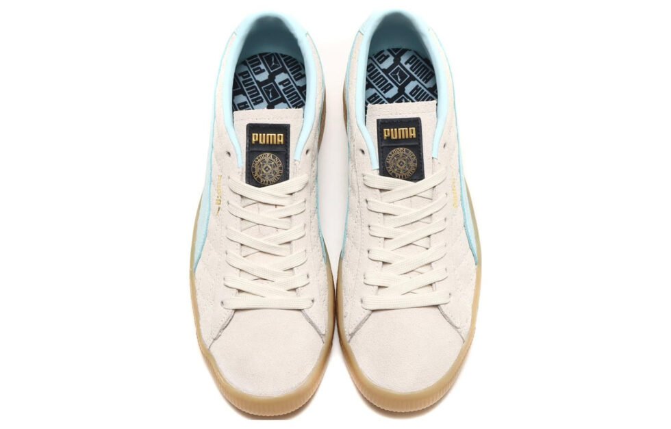 PUMA Suede VTG x Diaspora skateboards x Atoms 'Cream Blue' 389167-01 - Image 4