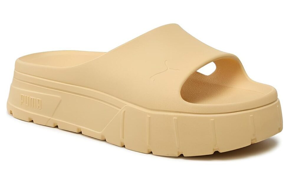 (WMNS) PUMA Mayze Stack Injex Sandal 'Light Straw' 389454-03 - Image 2