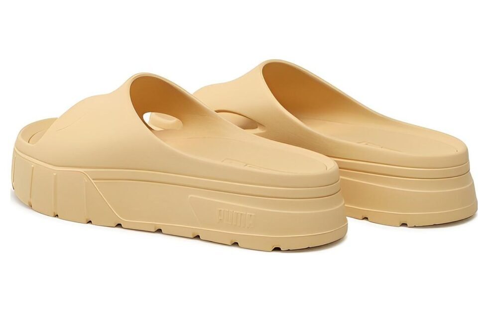 (WMNS) PUMA Mayze Stack Injex Sandal 'Light Straw' 389454-03 - Image 4
