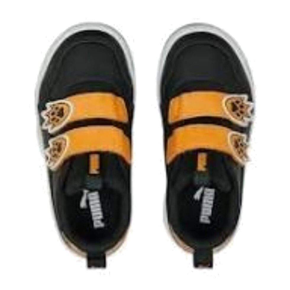 (GS) PUMA Multiflex Mates V 'Black Yellow' 389766-01 - Image 4