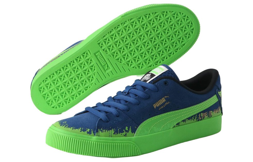 PUMA Suede Skate x Hirotton 'Blue Green' 389991-01 - Image 3