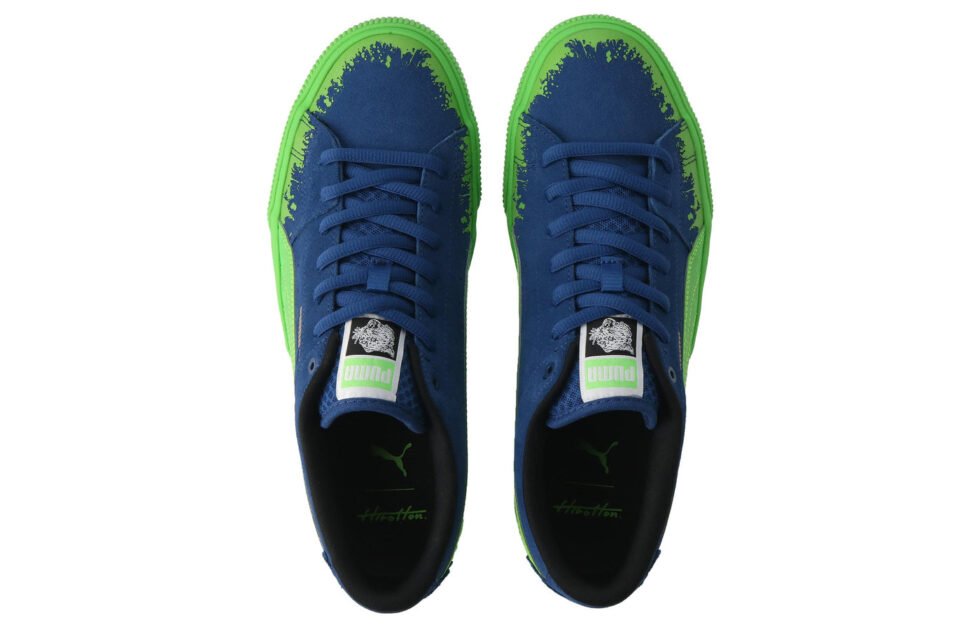 PUMA Suede Skate x Hirotton 'Blue Green' 389991-01 - Image 4
