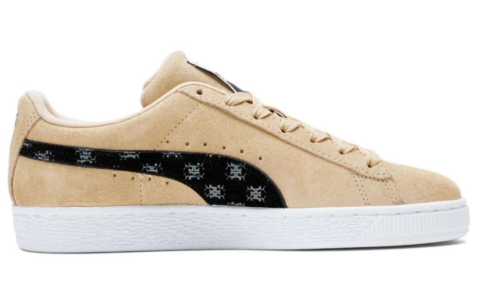 (WMNS) PUMA Suede Classic T7 'Light Sand Monogram' 390067-01 - Image 2