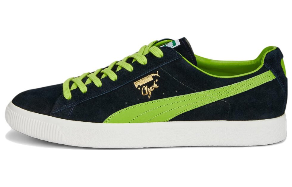 PUMA Clyde Made in Japan 'Clydezilla - Navy Lime Smash' 390085-02 - Image 2