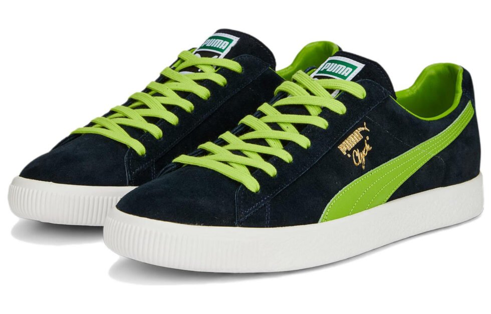 PUMA Clyde Made in Japan 'Clydezilla - Navy Lime Smash' 390085-02 - Image 4