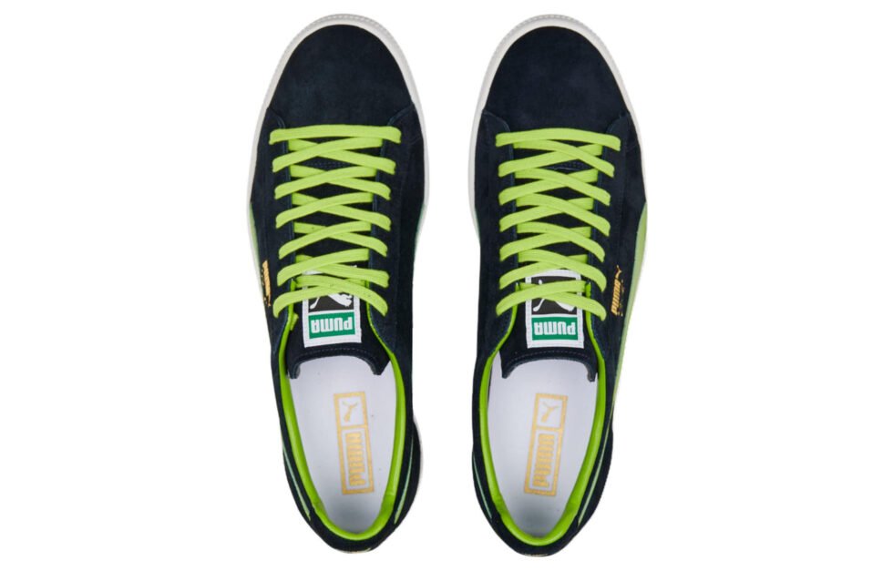 PUMA Clyde Made in Japan 'Clydezilla - Navy Lime Smash' 390085-02 - Image 5