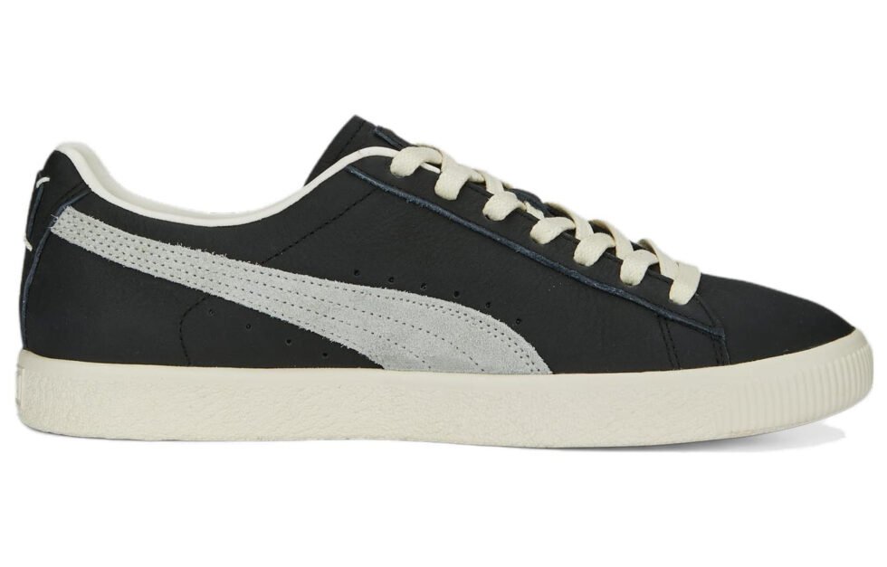 PUMA Clyde Base OG Shoes 'Black White' 390091-02 - Image 2