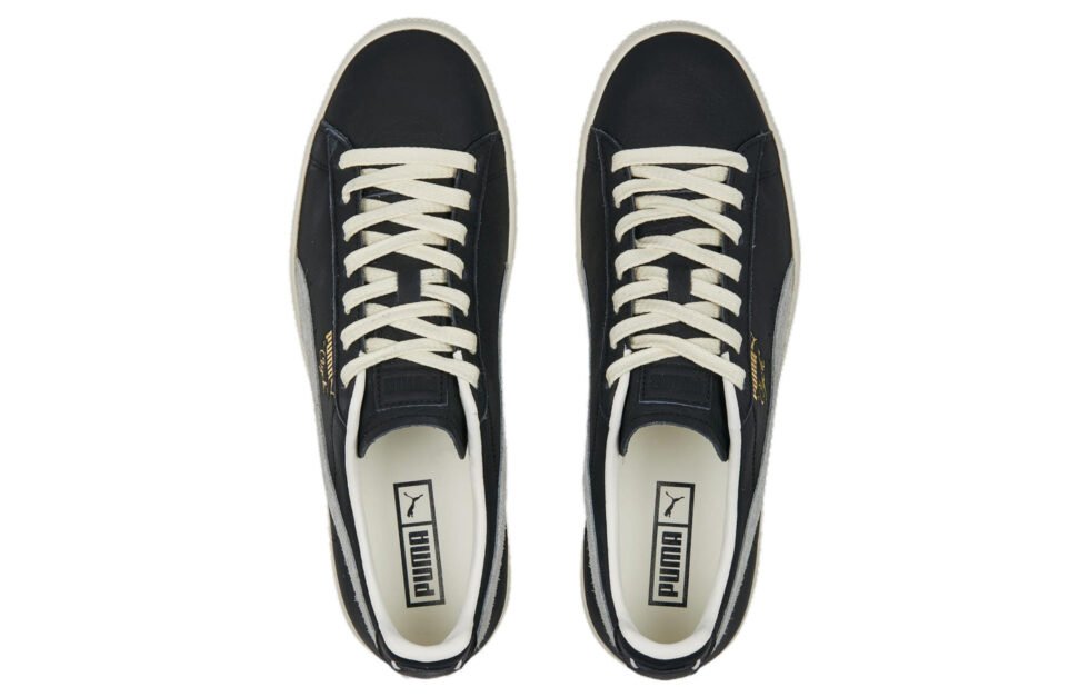 PUMA Clyde Base OG Shoes 'Black White' 390091-02 - Image 4