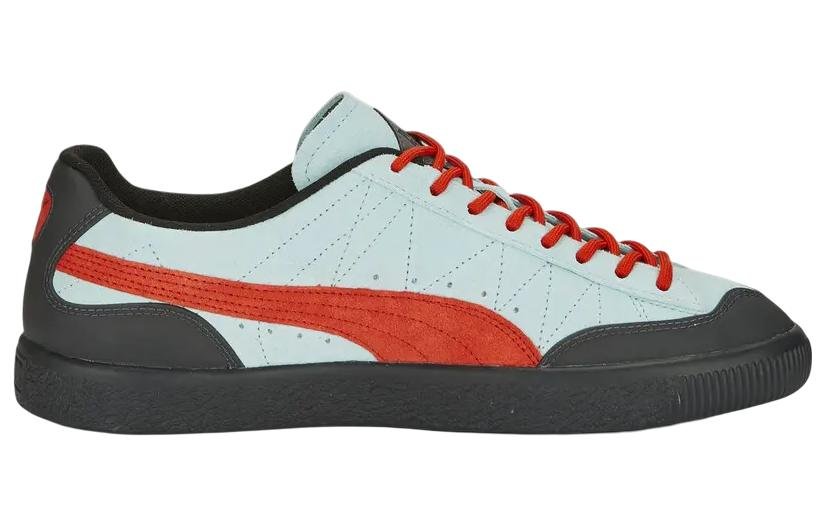 PUMA Perks and Mini x Clyde Rubber 'Light Aqua Warm Earth' 390450-01 - Image 2