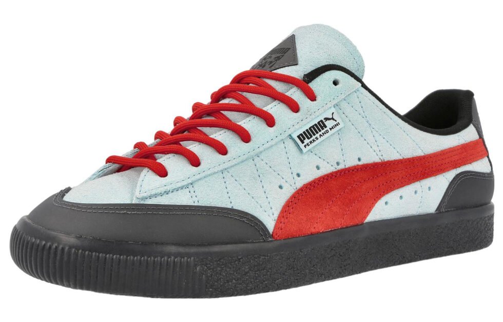 PUMA Perks and Mini x Clyde Rubber 'Light Aqua Warm Earth' 390450-01 - Image 3