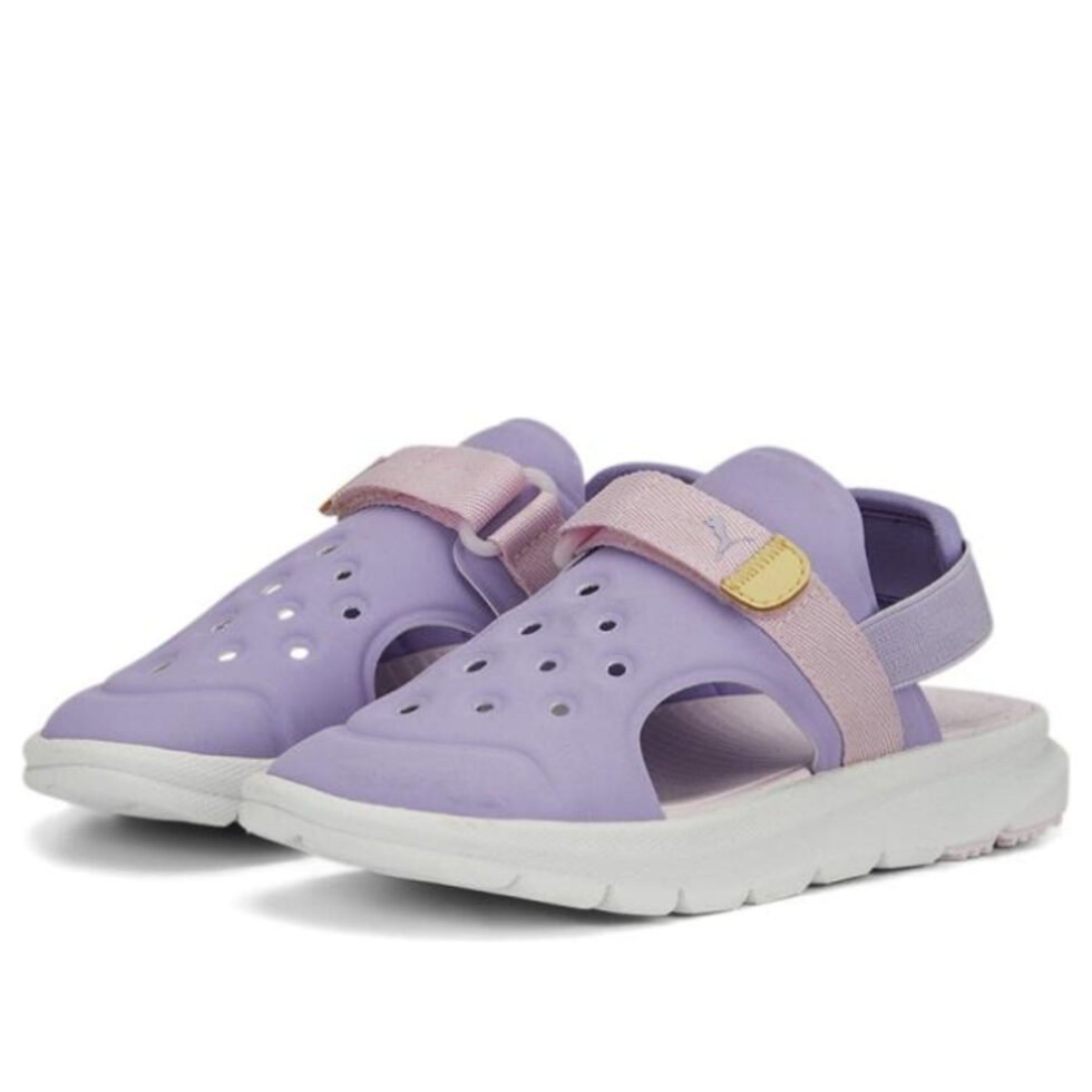 (GS) PUMA Evolve Sandal 'Purple White' 390692-05 - Image 2