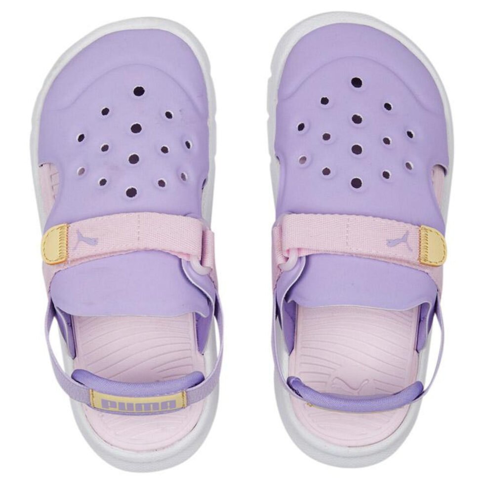 (GS) PUMA Evolve Sandal 'Purple White' 390692-05 - Image 4