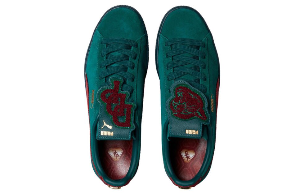 PUMA Dapper Dan x Suede 'Jacquard Print - Varsity Green' 390988-02 - Image 4