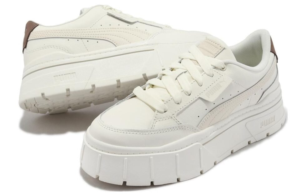 (WMNS) PUMA Mayze Stack Soft 'Warm White' 391083-05 - Image 4