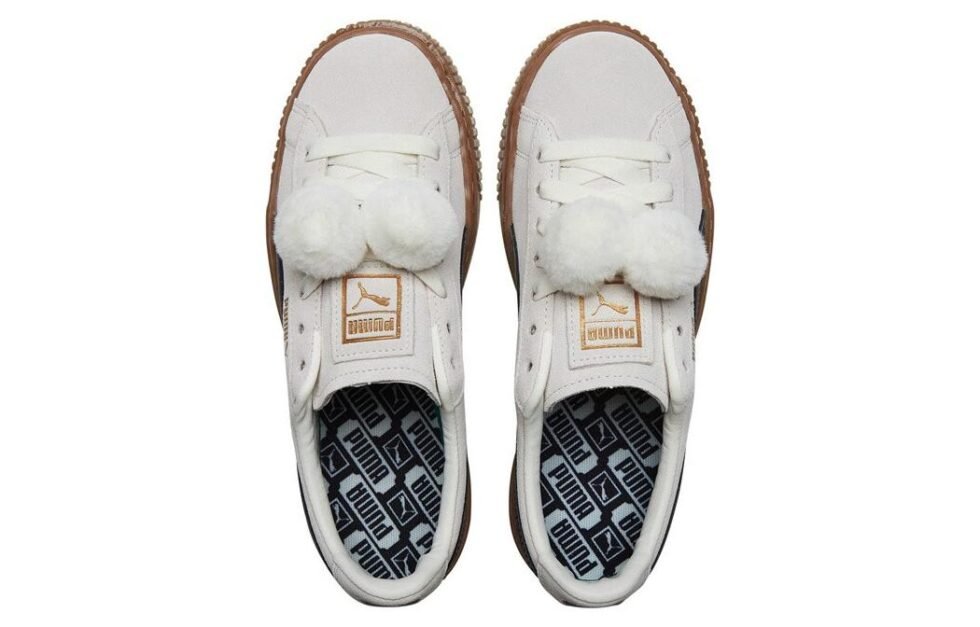 (WMNS) PUMA Suede Platform 'Cream White' 391902-01 - Image 4