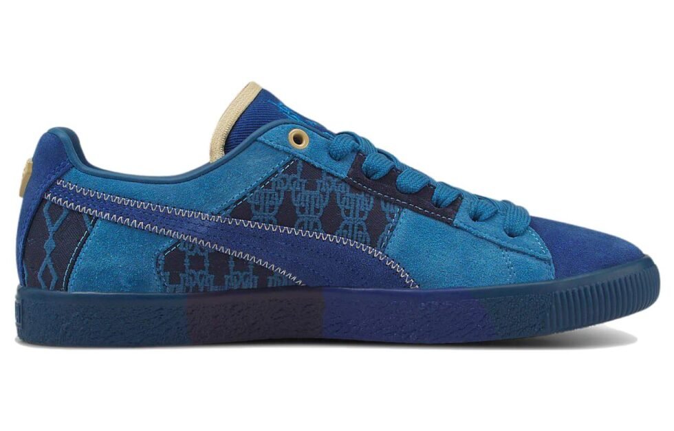 PUMA Clyde Vintage x Dapper Dan 'Pre-Game Runway - Blue' 392082-01 - Image 2