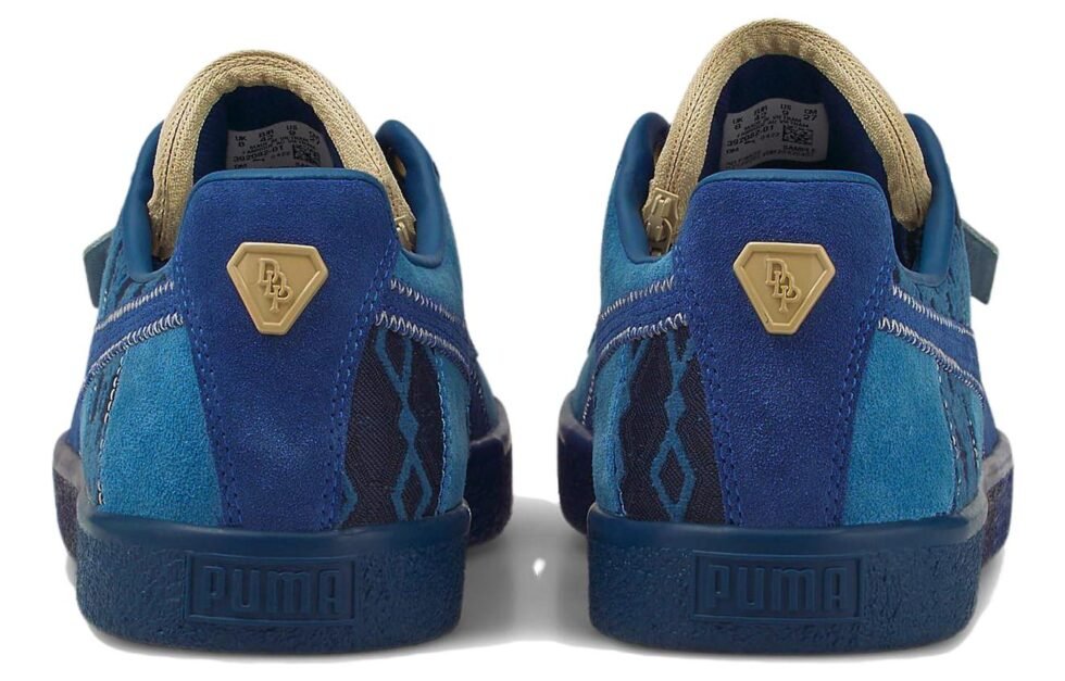 PUMA Clyde Vintage x Dapper Dan 'Pre-Game Runway - Blue' 392082-01 - Image 4