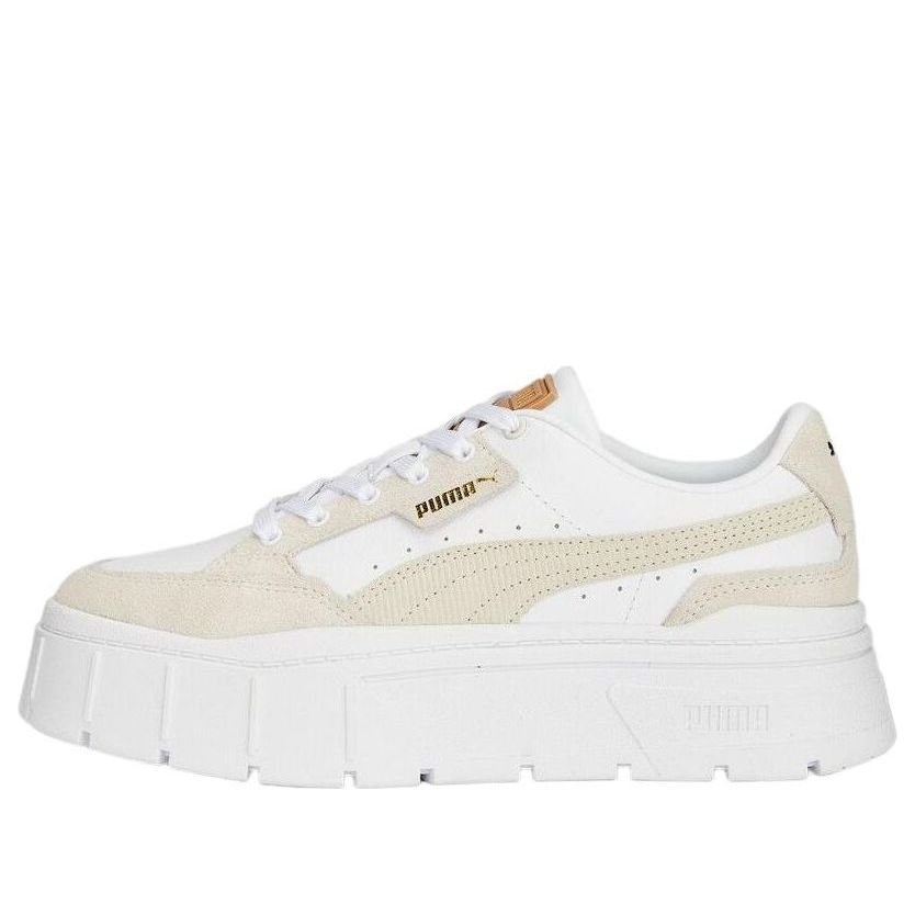 (WMNS) PUMA Mayze Stack Cord Sneakers 'White-Pristine' 392103-01