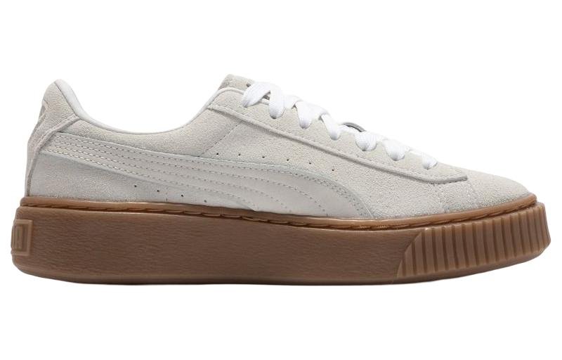 (WMNS) PUMA Suede Platform Core L 'Whisper White' 392135-01 - Image 2