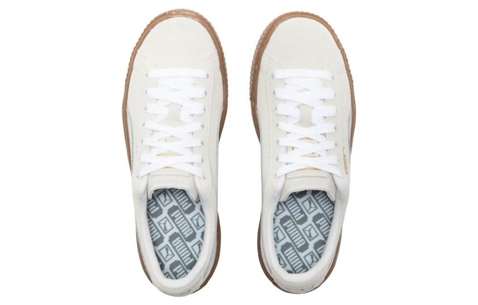 (WMNS) PUMA Suede Platform Core L 'Whisper White' 392135-01 - Image 4