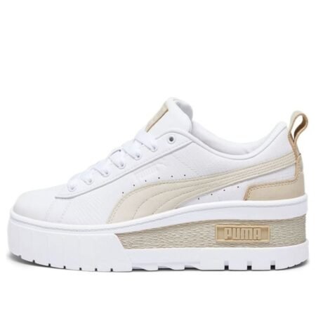 (WMNS) PUMA Mayze Wedge Lux 'White Khaki' 393090-01