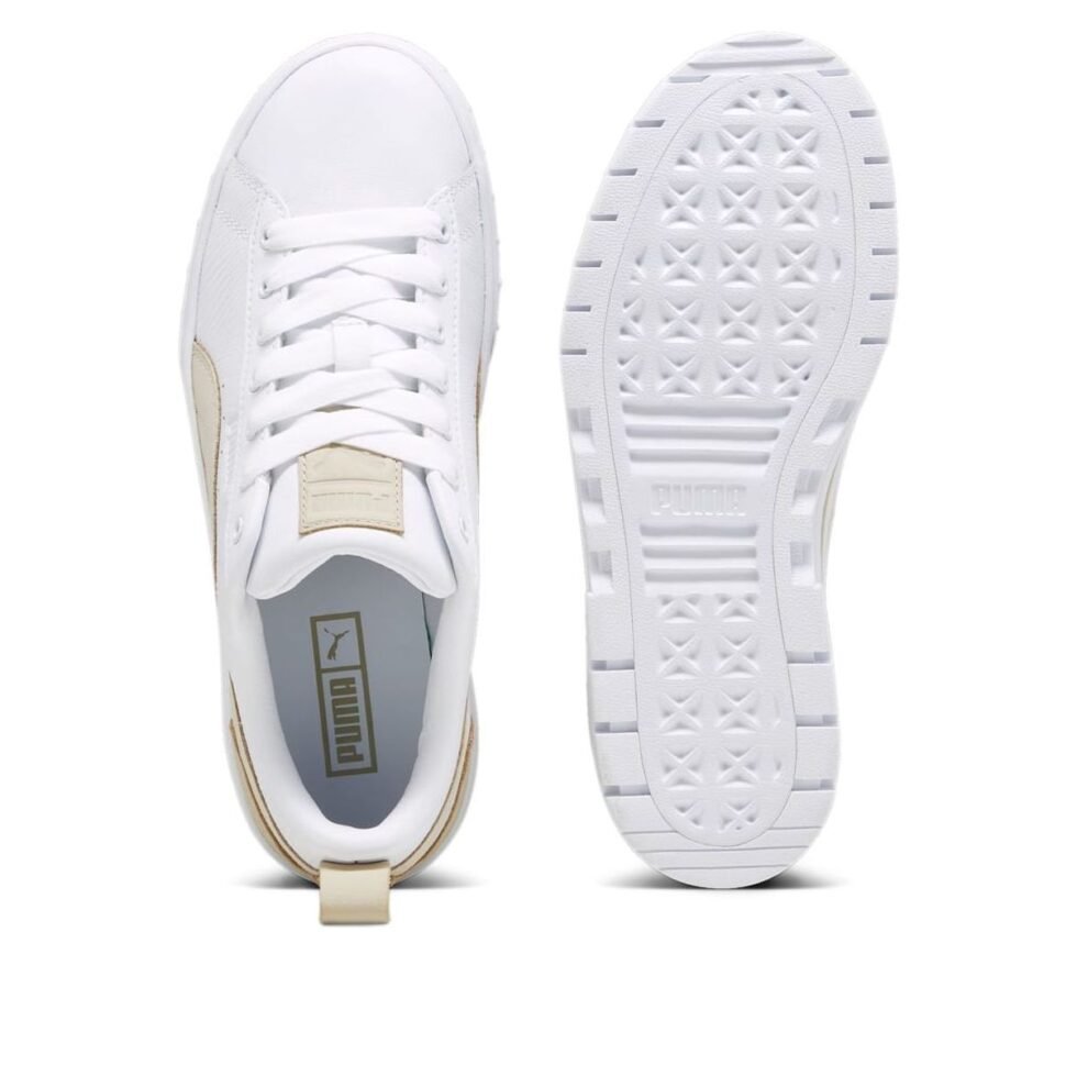 (WMNS) PUMA Mayze Wedge Lux 'White Khaki' 393090-01 - Image 4