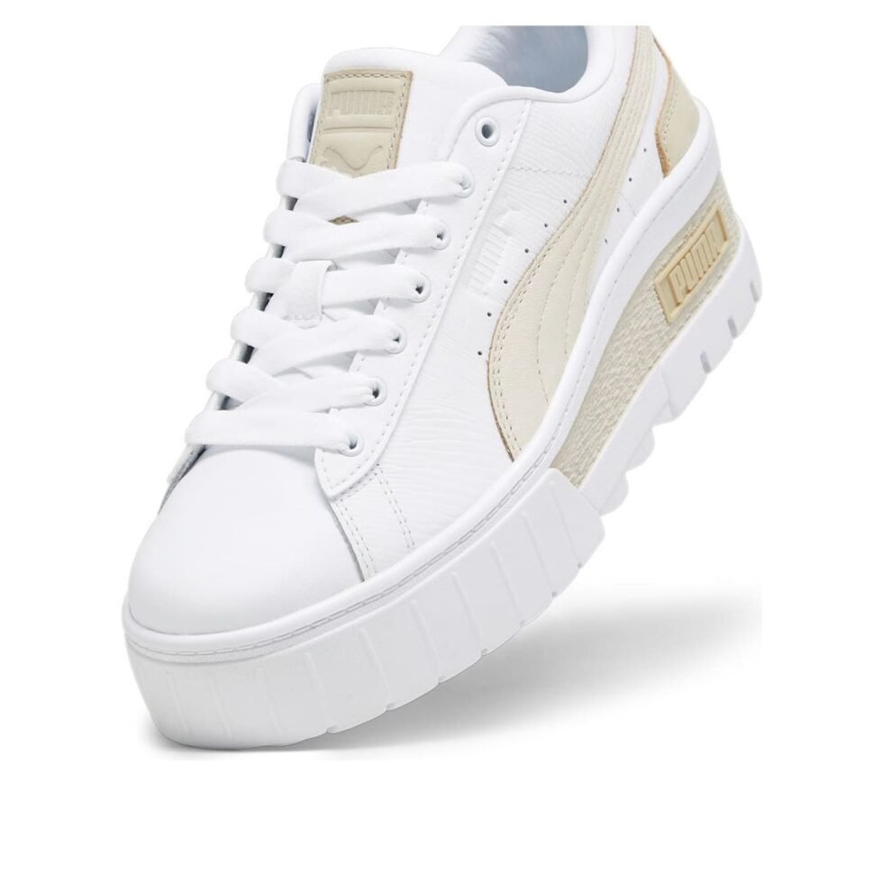 (WMNS) PUMA Mayze Wedge Lux 'White Khaki' 393090-01 - Image 5