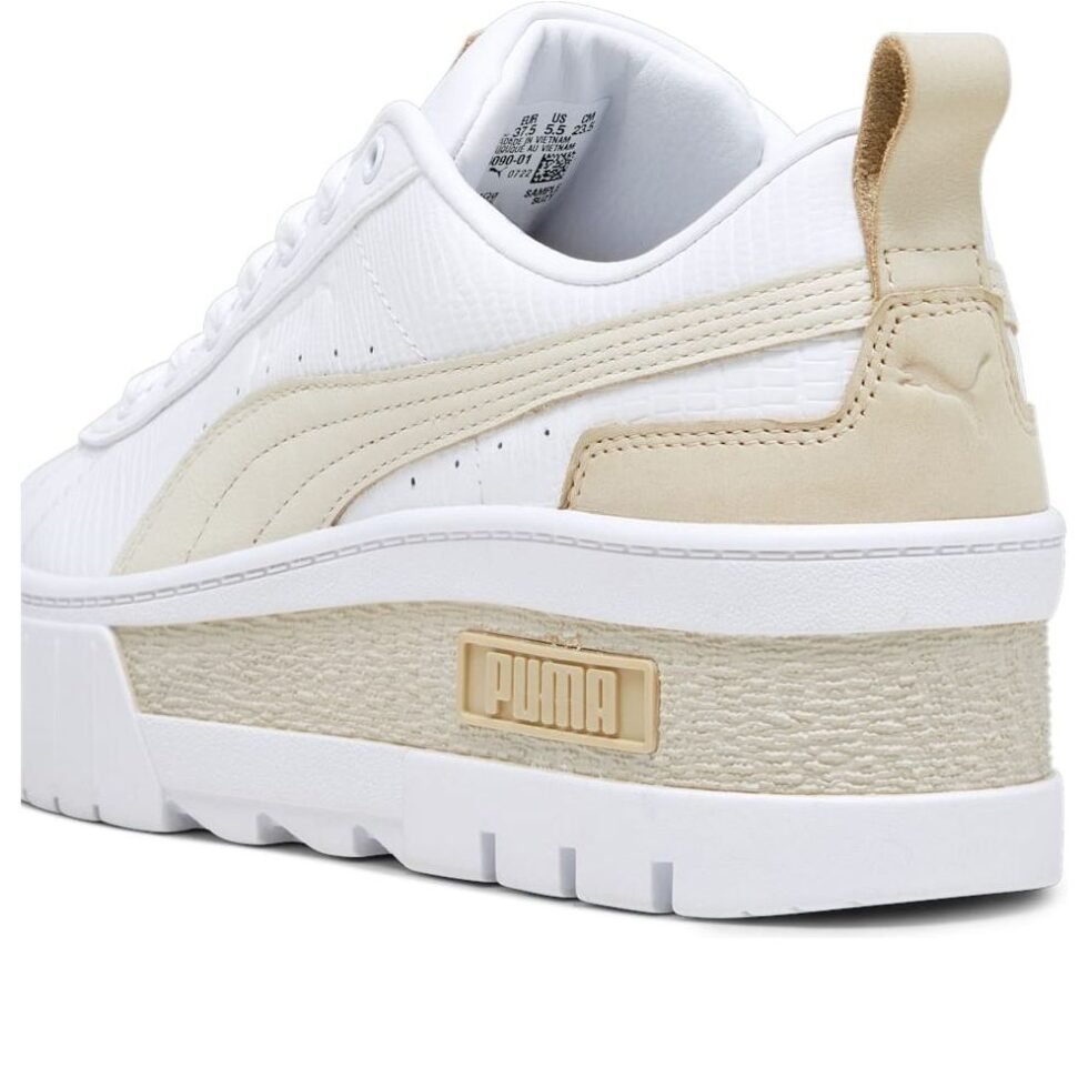 (WMNS) PUMA Mayze Wedge Lux 'White Khaki' 393090-01 - Image 6