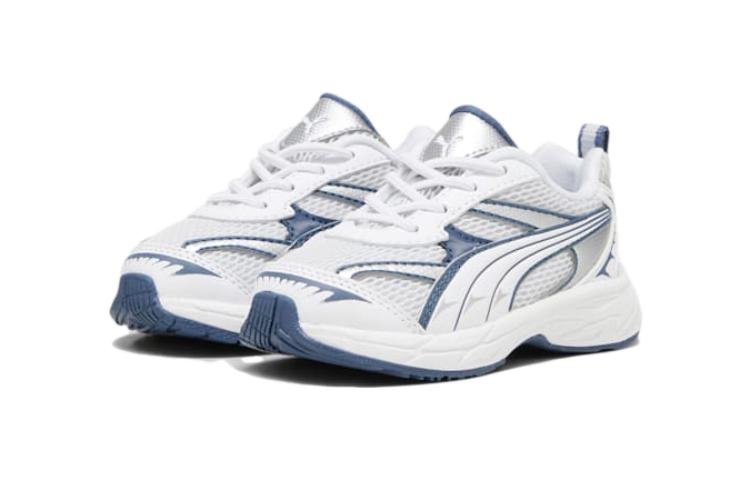 (TD) PUMA Morphic Sneakers 'Feather Grey Inky Blue' 393794-02 - Image 3