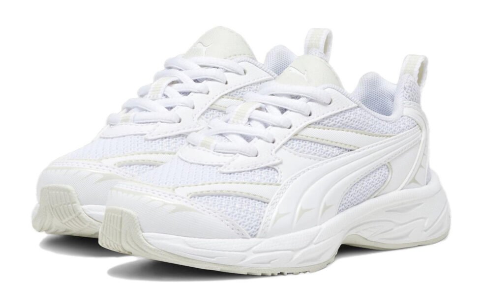 (PS) PUMA Morphic 'White Sedate Grey' 394378-01 - Image 3