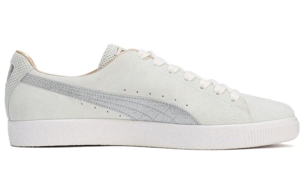PUMA Clyde MIJ x Hajime Sorayama 'Feather Grey Silver' 394497-01 - Image 2