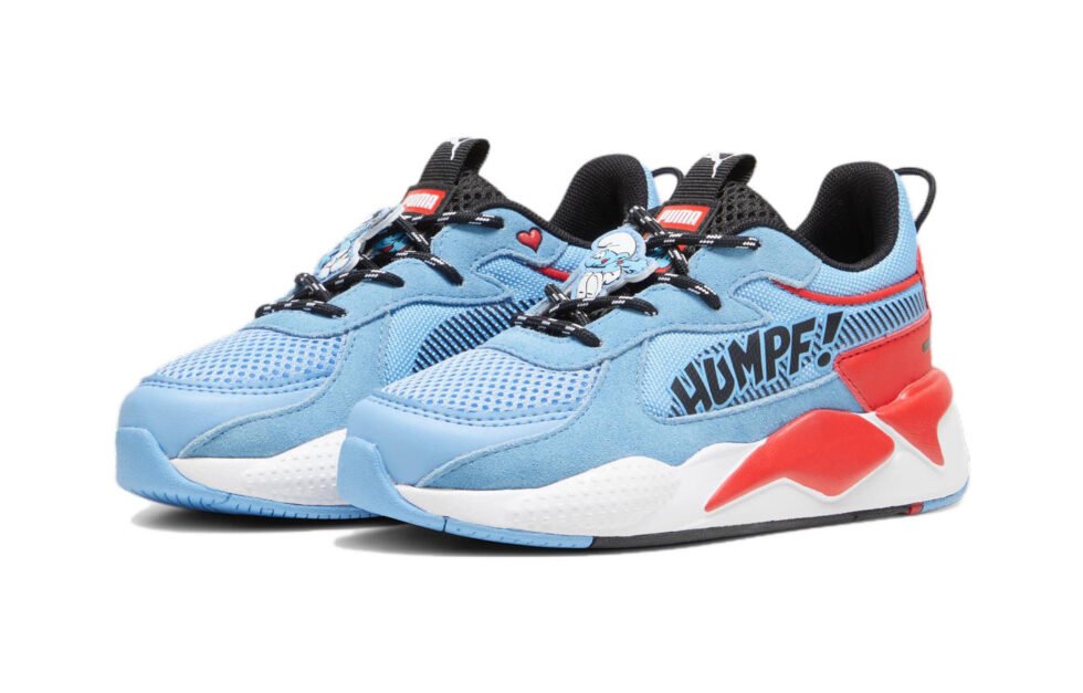 (PS) PUMA RS-X x THE SMURFS 'Team Light Blue' 394784-01 - Image 3