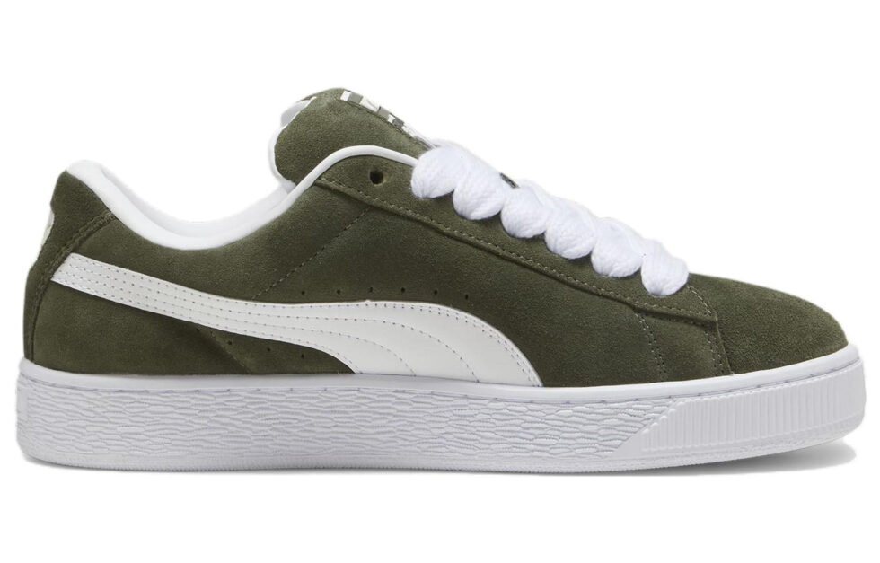 PUMA Suede XL 'Dark Olive White' 395205-13 - Image 2